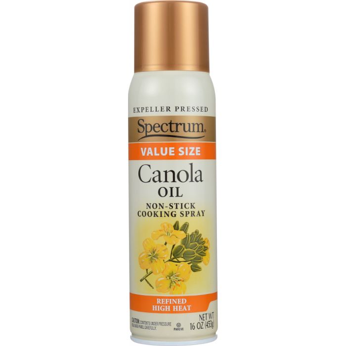 SPECTRUM NATURALS: Canola Oil Non Stick Cooking Spray, 16 oz