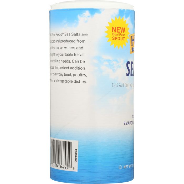 HAIN: Pure Foods Sea Salt, 21 oz