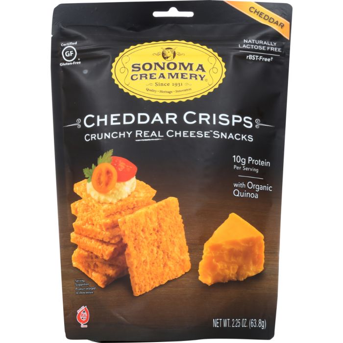 SONOMA CREAMERY: Cheddar Crisps, 2.25 oz