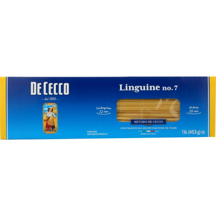 DE CECCO: #7 Linguine Pasta, 16 oz