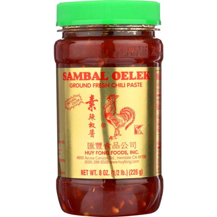 HUY FONG: Sambal Oelek Ground Fresh Chili Paste, 8 oz