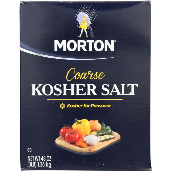 MORTON: Coarse Kosher Salt, 48 oz