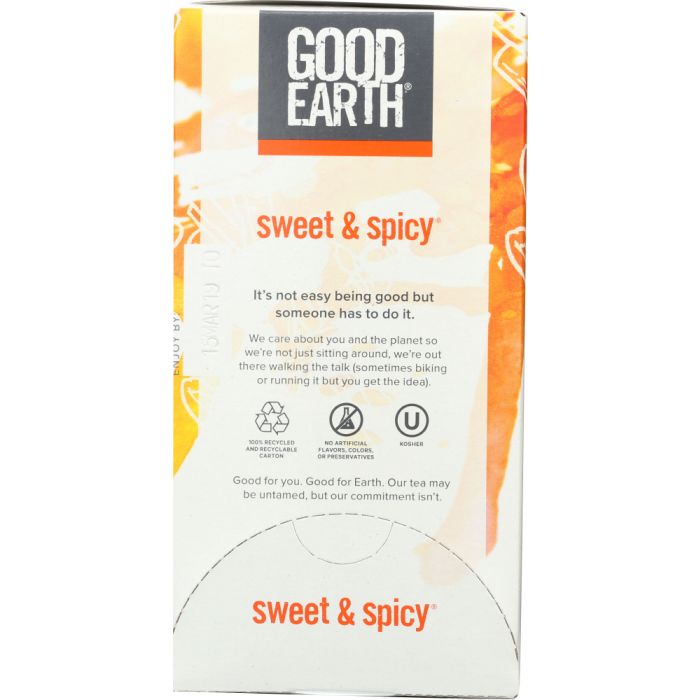 GOOD EARTH: Herbal & Black Tea Blend Original Sweet And Spicy, 18 bg