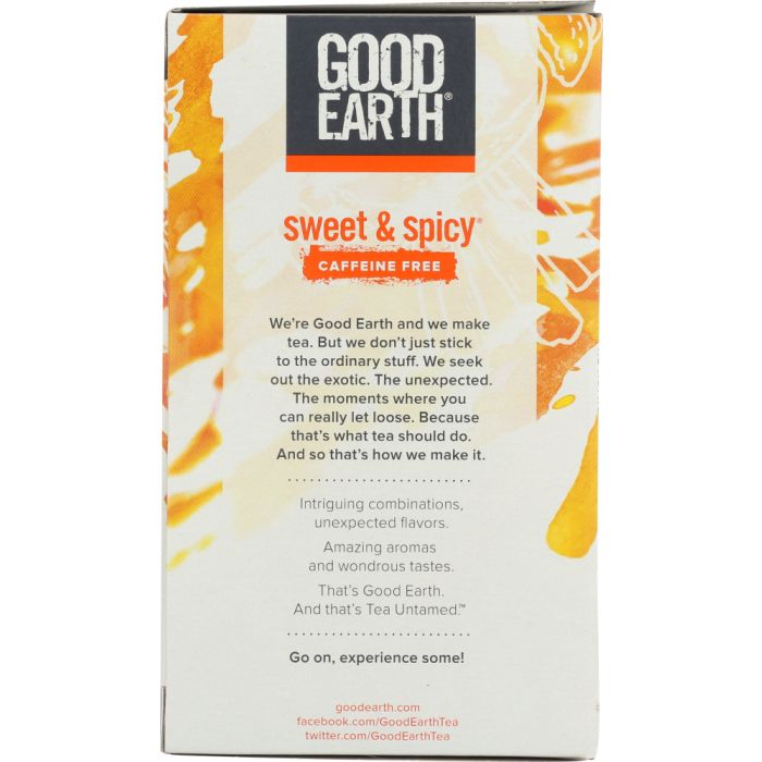 GOOD EARTH: Original Tea Caffeine Free Sweet & Spicy Blend, 18 bg