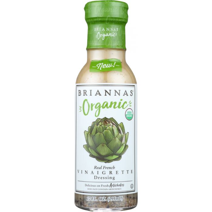 BRIANNAS: Organic Real French Vinaigrette Dressing, 10 oz