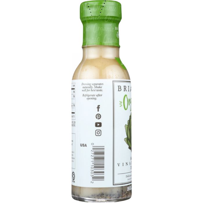 BRIANNAS: Organic Real French Vinaigrette Dressing, 10 oz