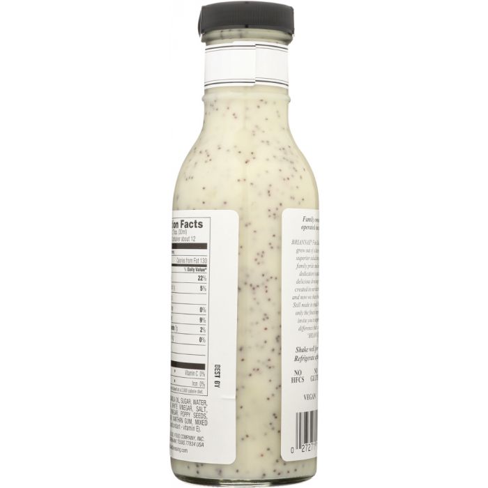 BRIANNAS: Home Style Dressing Rich Poppy Seed, 12 oz