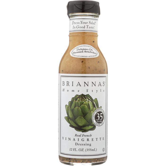 BRIANNAS: Home Style Dressing Real French Vinaigrette, 12 oz