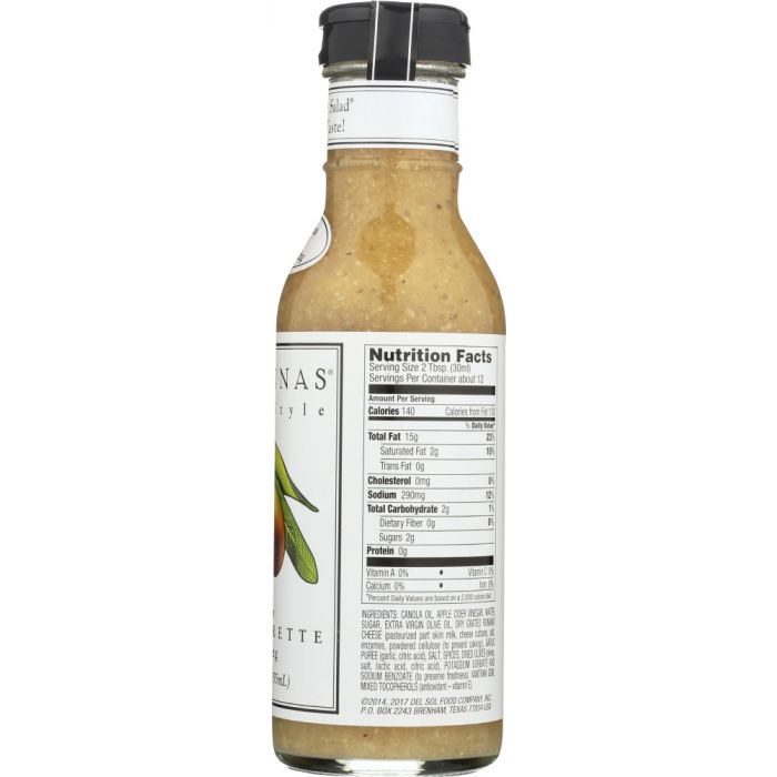 BRIANNAS DRESSING: Home Style Italian Vinaigrette, 12 oz