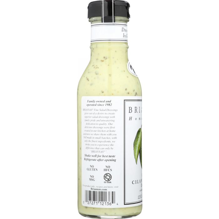 BRIANNAS: Creamy Cilantro Lime Dressing, 12 oz