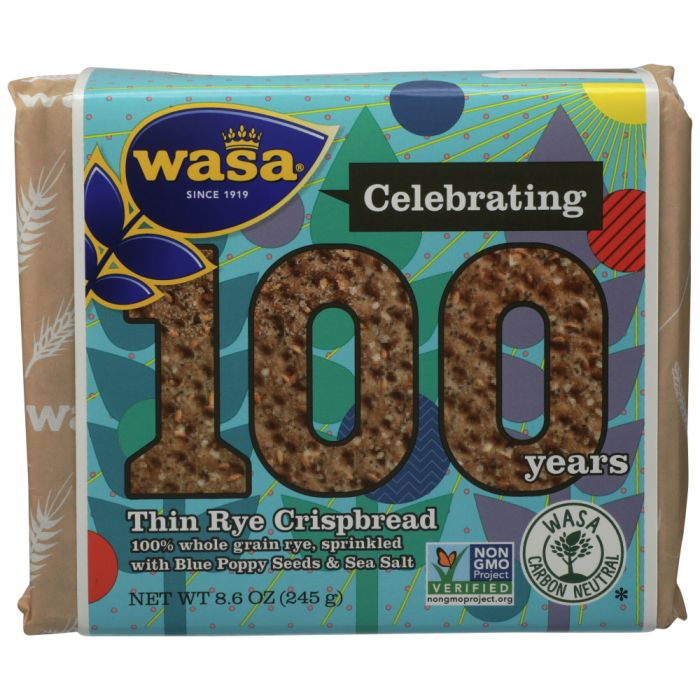 WASA: CRISPBREAD FLAX PPYSD RYE (8.600 OZ)