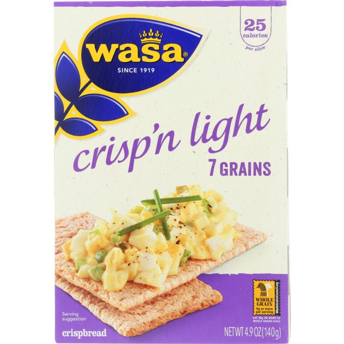 WASA: Crisp’n Light 7 Grains Crackerbread, 4.9 Oz