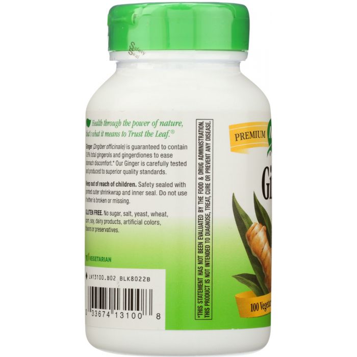 NATURES WAY: Ginger Root 550 mg, 100 Veg Capsules