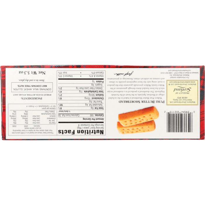 WALKERS: Pure Butter Shortbread Fingers, 5.3 oz