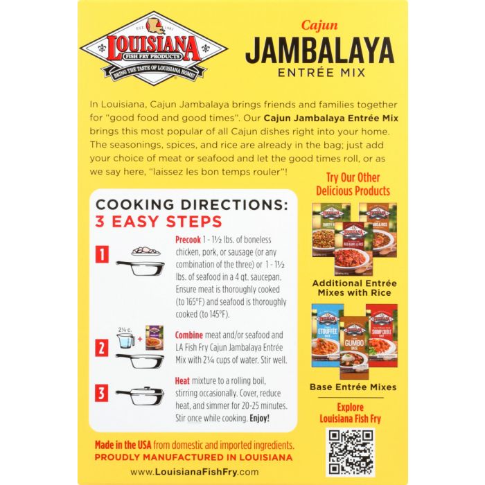 LOUISIANA FISH FRY: Jambalaya Mix, 7.5 oz