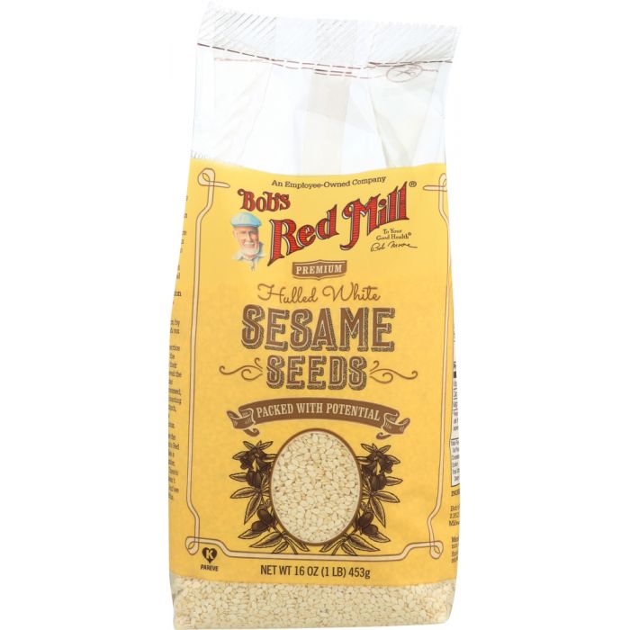 BOBS RED MILL: White Hulled Sesame Seeds, 16 oz