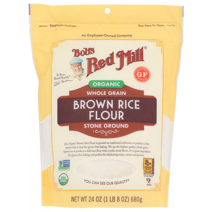 BOB'S RED MILL: Organic Brown Rice Flour, 24 oz