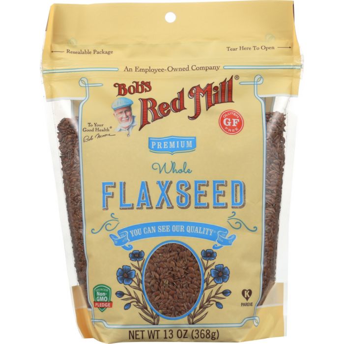 BOBS RED MILL: Premium Whole Flaxseed Brown, 13 oz