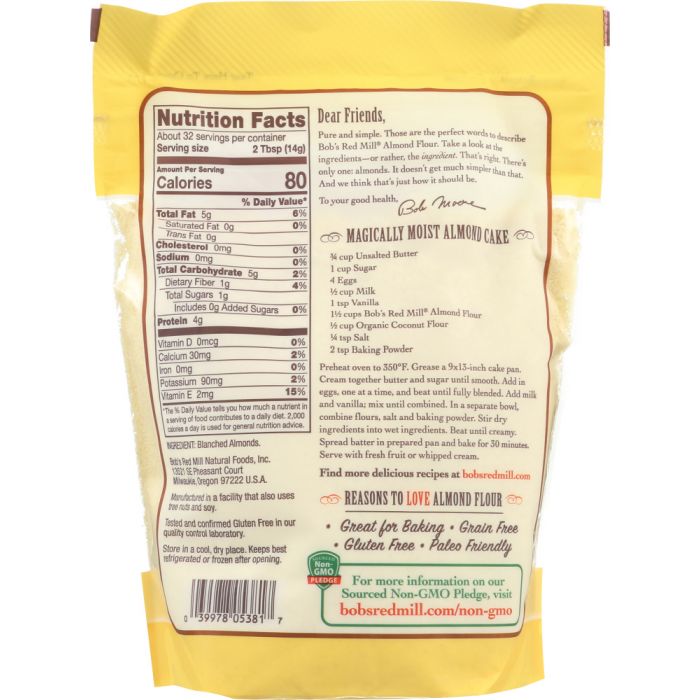 BOBS RED MILL: Super-fine Almond Flour, 16 oz