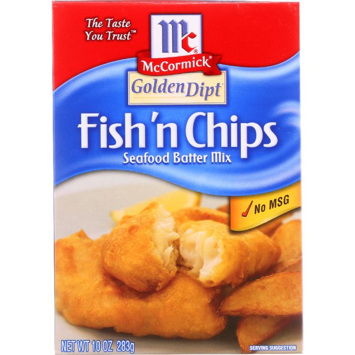 GOLDEN DIPT: Fish & Chip Batter Mix, 10 oz