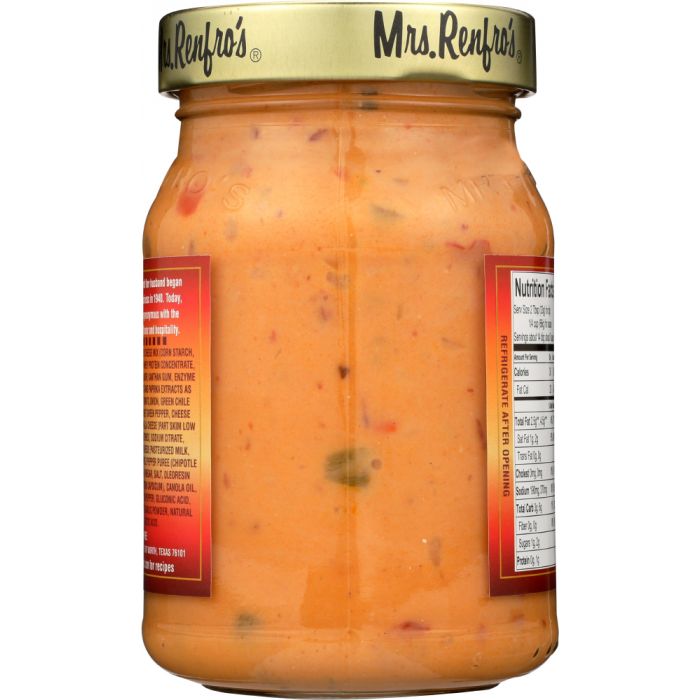 MRS. RENFRO'S: Medium Hot With Chipotle Nacho Cheese Sauce, 16 oz