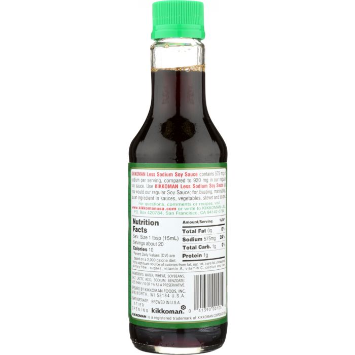 KIKKOMAN: Less Sodium Soy Sauce, 10 oz