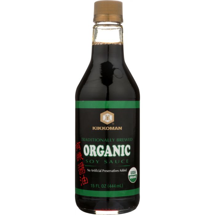 KIKKOMAN: Organic Soy Sauce, 15 oz