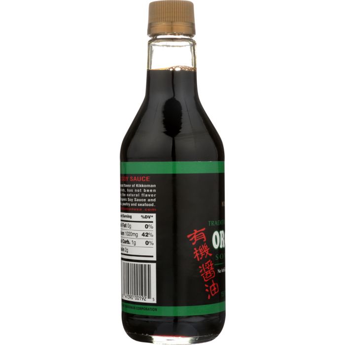 KIKKOMAN: Organic Soy Sauce, 15 oz