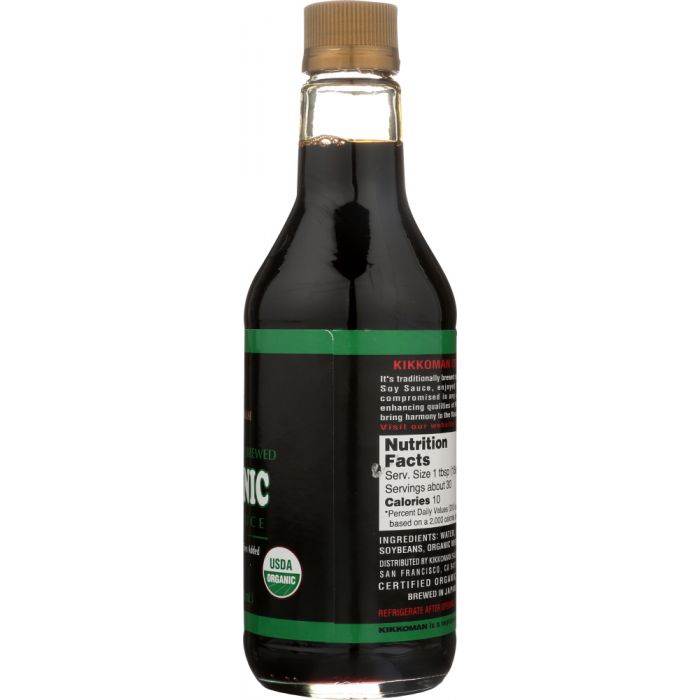 KIKKOMAN: Organic Soy Sauce, 15 oz