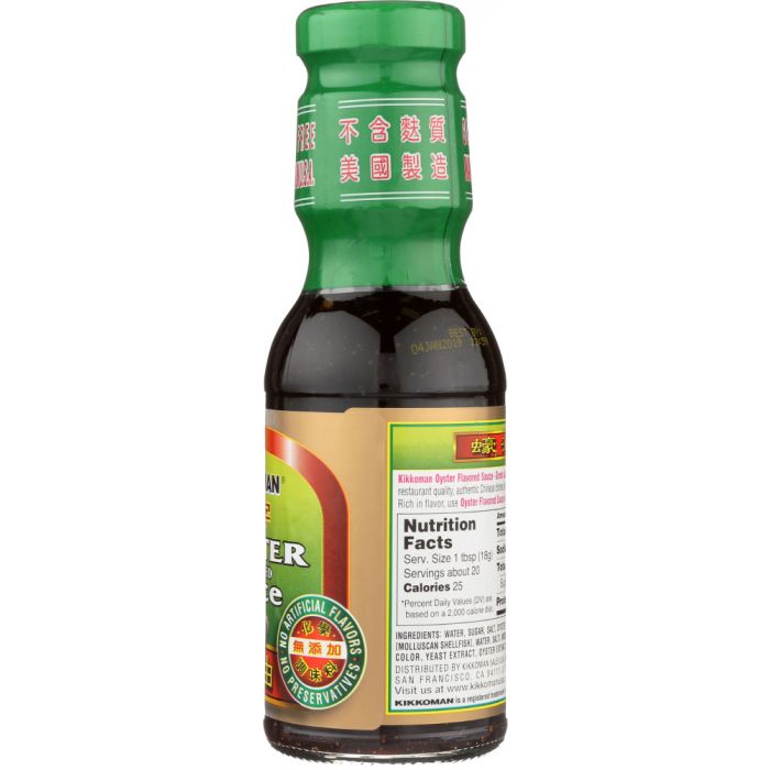 KIKKOMAN: Oyster Flavored Sauce Green Label, 12.4 oz