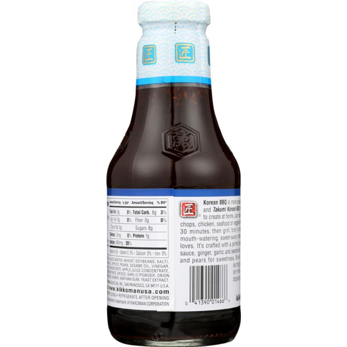 KIKKOMAN: Takumi Korean BBQ Sauce, 21.25 oz