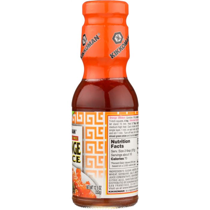 KIKKOMAN: Preservative Free Orange Sauce, 12.5 oz