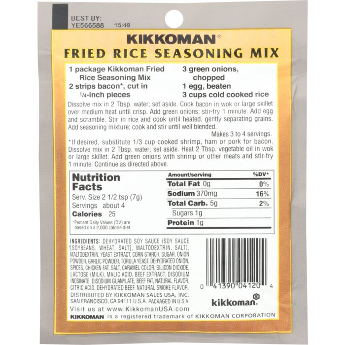 KIKKOMAN: Fried Rice Seasoning Mix, 1 oz