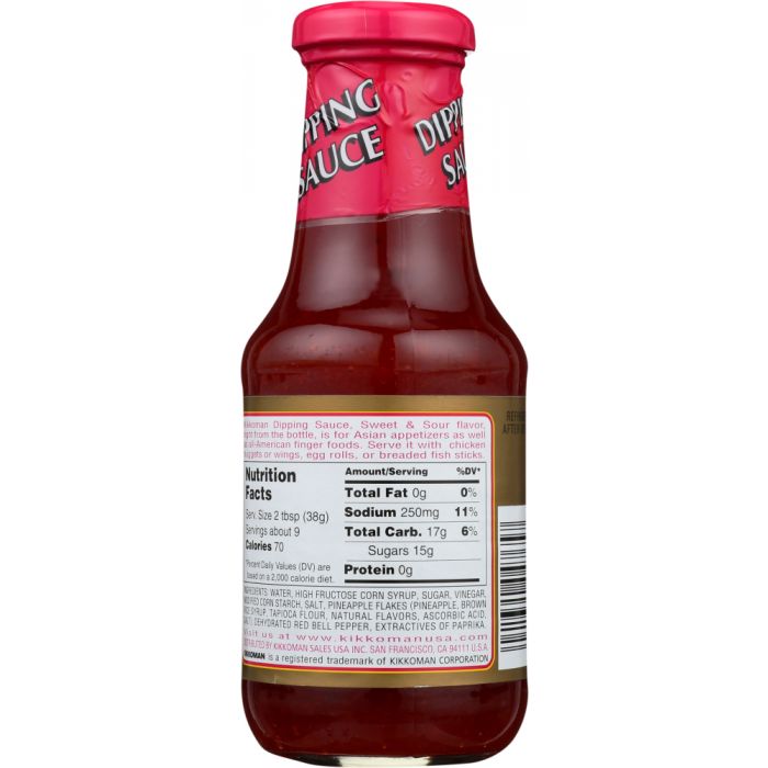 KIKKOMAN: Dipping Sauce Sweet and Sour, 12 oz