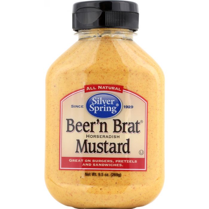 SILVER SPRING: Beer 'n Brat Mustard, 9.5 Oz