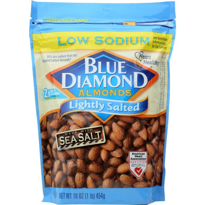 BLUE DIAMOND: Almonds Lightly Salted, 16 oz