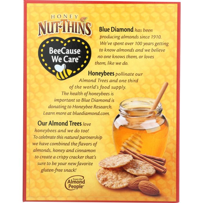 BUE DIAMOND: Honey Nut-Thins Honey Cinnamon , 4.25 oz