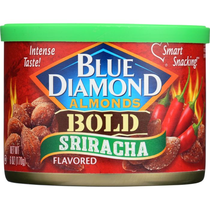 BLUE DIAMOND: Sriracha Almonds Flavored, 6 oz