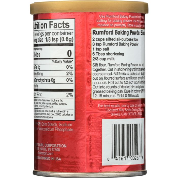 RUMFORD: Baking Powder, 8.1 oz