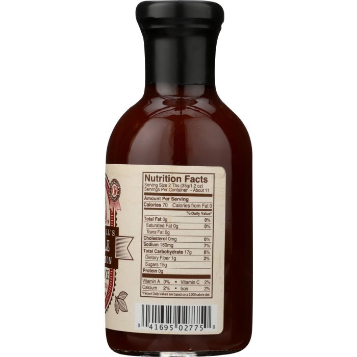 BRASWELL: Sauce Apple Cinnamon BBQ, 13.5 oz