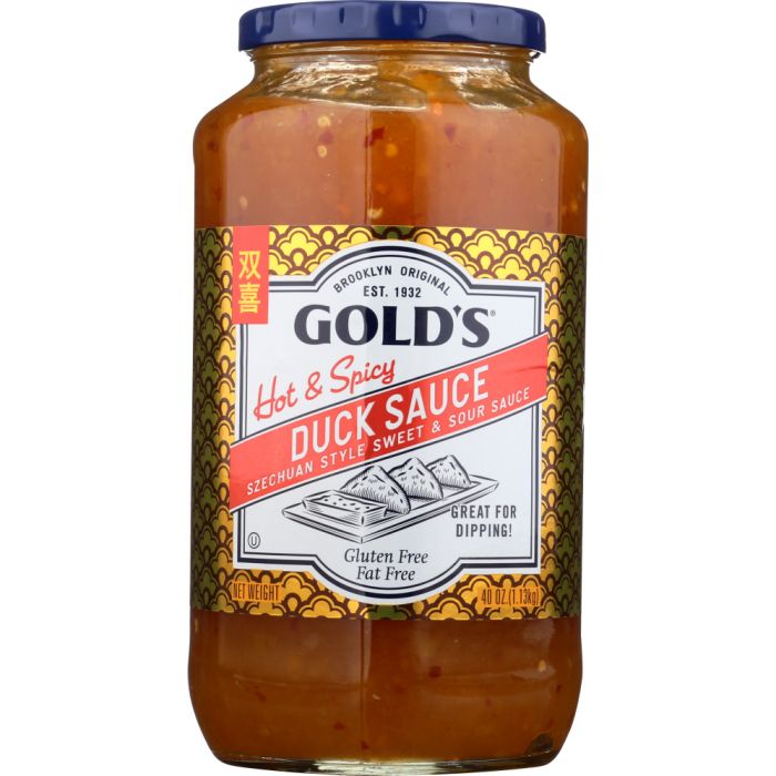 GOLDS: Hot & Spicy Duck Sauce Szechuan Style, 40 oz