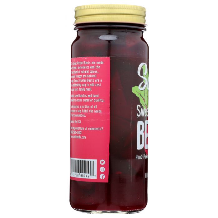 SAFIE: Sweet Pickled Beets, 16 oz