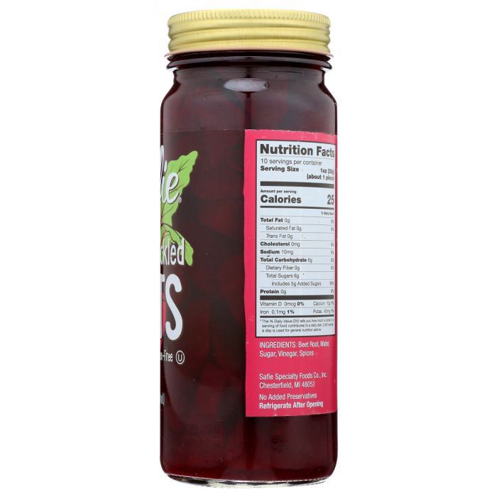 SAFIE: Sweet Pickled Beets, 16 oz