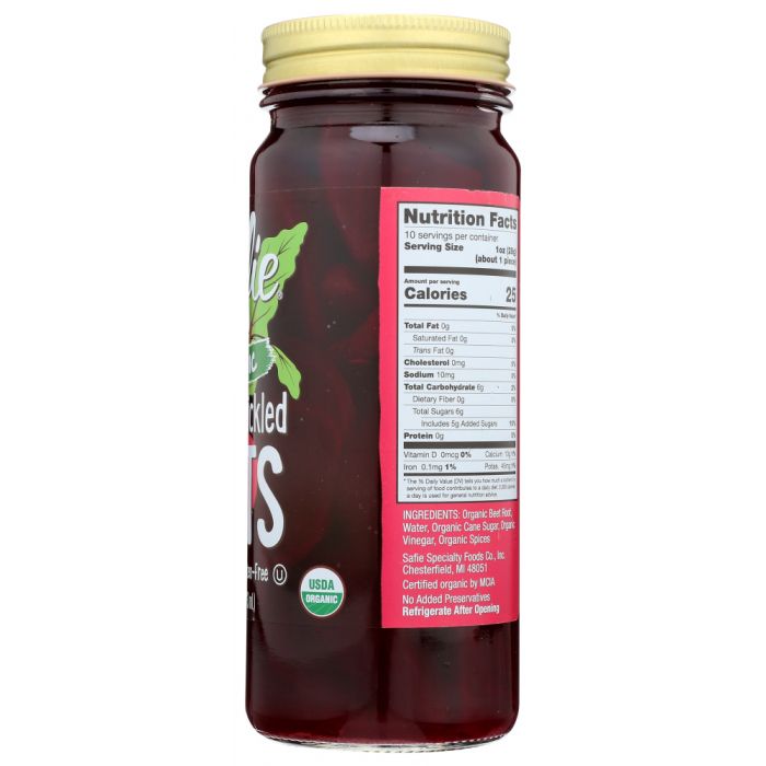 SAFIE: Beets Sweet Pickled Organic, 16 oz