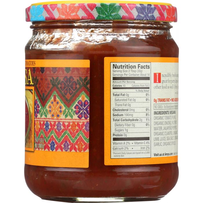 AMY'S: Salsa Mild, 14.7 oz