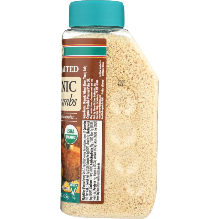 EDWARD & SONS: Bread Crumb Lightly Salted Organic, 15 oz