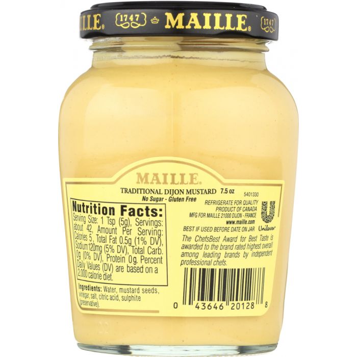 MAILLE: Dijon Originale Traditional Dijon Mustard, 7.5 Oz