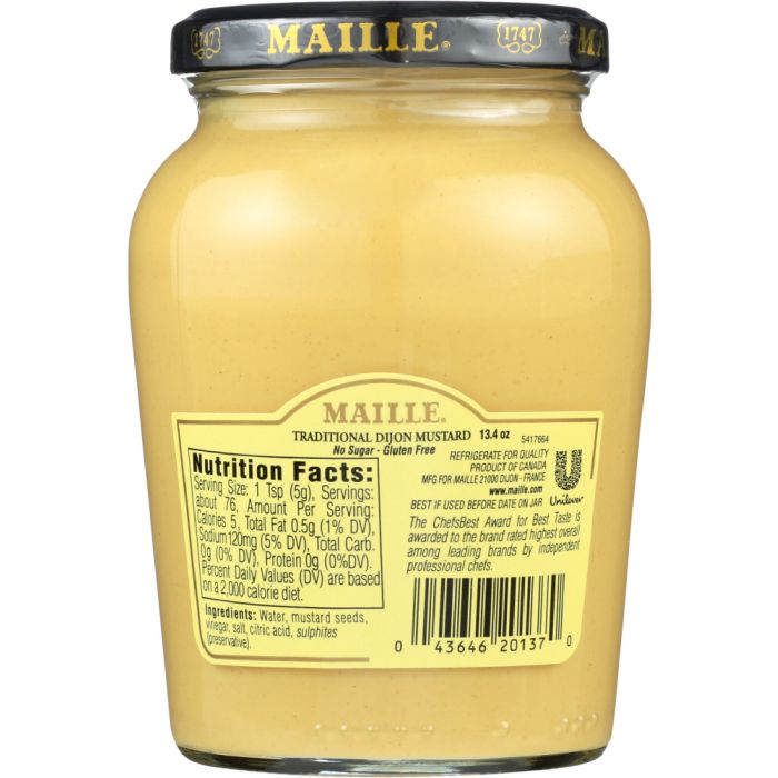 MAILLE: Traditional Dijon Originale Mustard, 13.4 oz