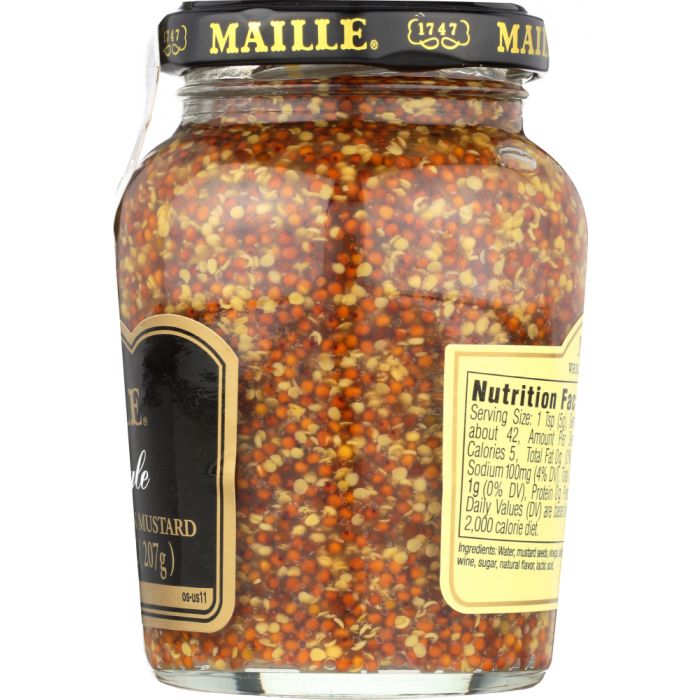 MAILLE: Old Style Whole Grain Dijon Mustard, 7.3 Oz