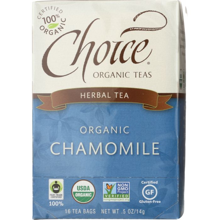 CHOICE TEA: Herbal Tea Organic Chamomile, 16 bg